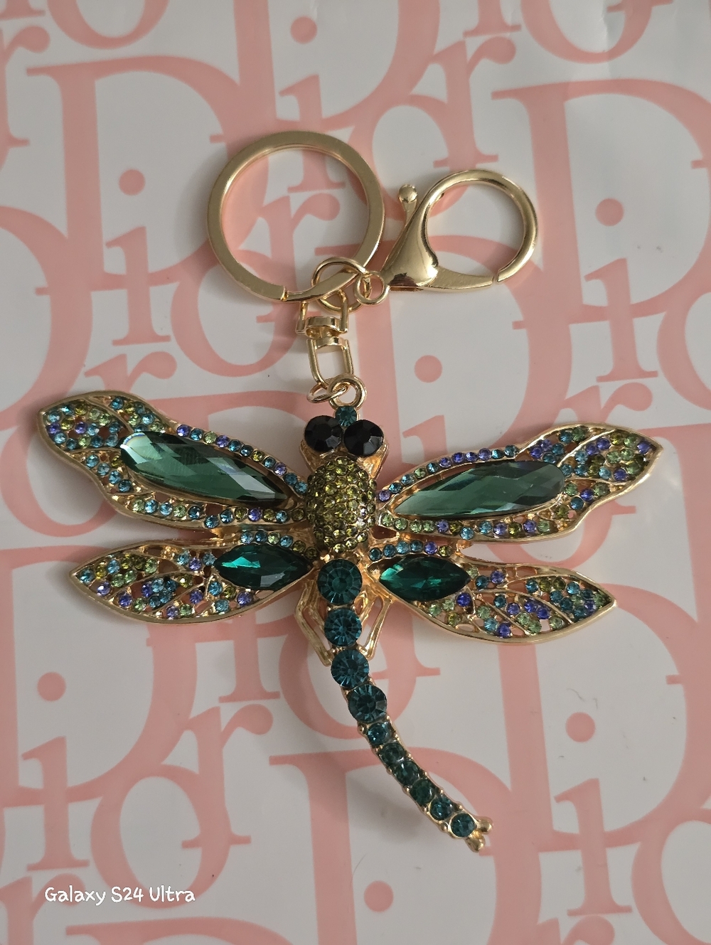Large Beautiful Dragonfly Bag Charm/ Keychain NEW - Picture 7 of 14